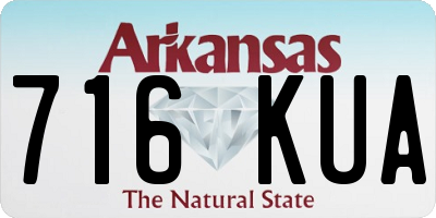 AR license plate 716KUA