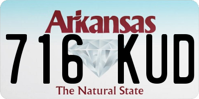 AR license plate 716KUD