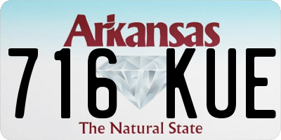 AR license plate 716KUE