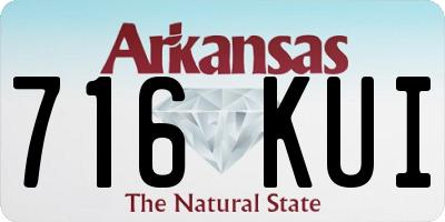 AR license plate 716KUI