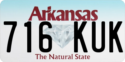 AR license plate 716KUK