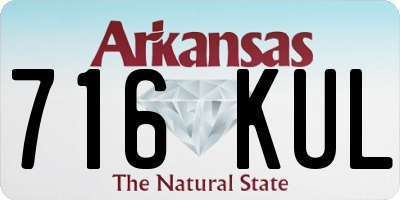 AR license plate 716KUL
