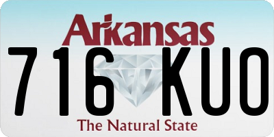 AR license plate 716KUO