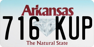 AR license plate 716KUP