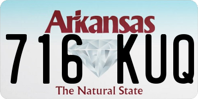 AR license plate 716KUQ