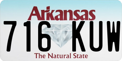 AR license plate 716KUW