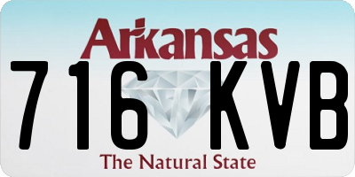 AR license plate 716KVB