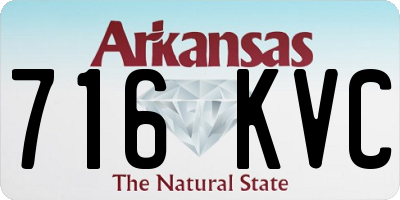 AR license plate 716KVC