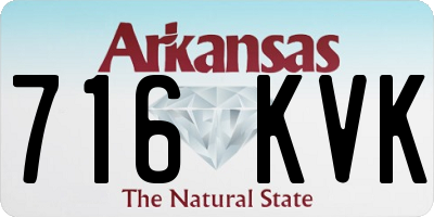 AR license plate 716KVK
