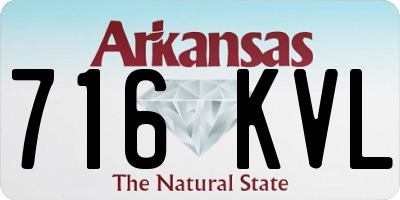 AR license plate 716KVL
