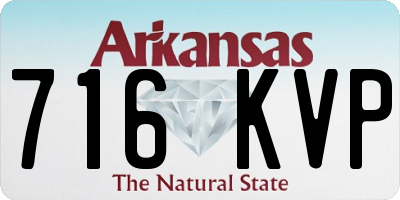 AR license plate 716KVP