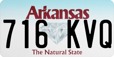 AR license plate 716KVQ