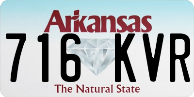 AR license plate 716KVR