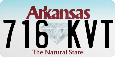 AR license plate 716KVT