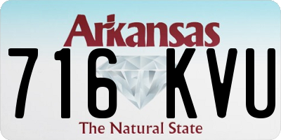 AR license plate 716KVU