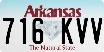 AR license plate 716KVV