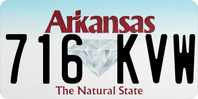 AR license plate 716KVW