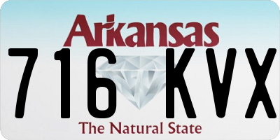 AR license plate 716KVX