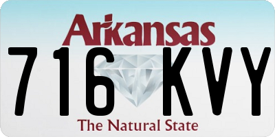 AR license plate 716KVY