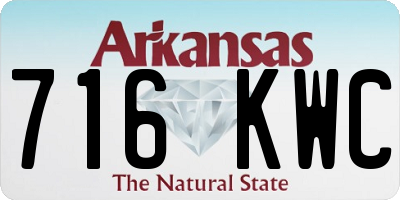 AR license plate 716KWC