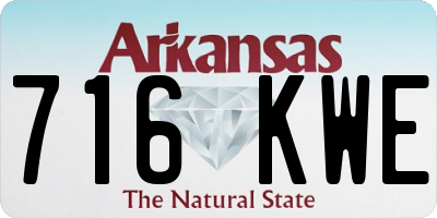 AR license plate 716KWE