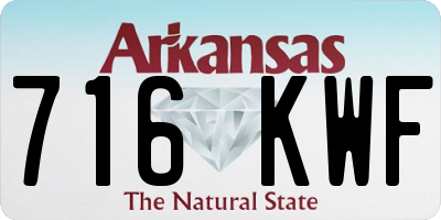 AR license plate 716KWF