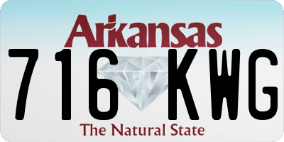 AR license plate 716KWG
