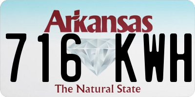AR license plate 716KWH