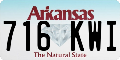 AR license plate 716KWI