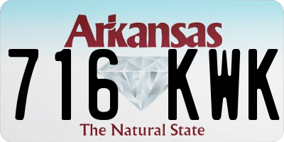 AR license plate 716KWK