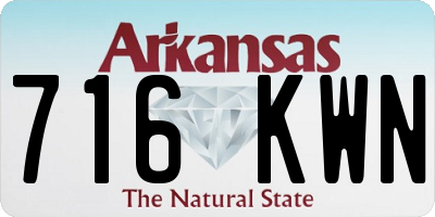 AR license plate 716KWN