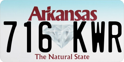 AR license plate 716KWR