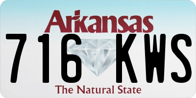 AR license plate 716KWS