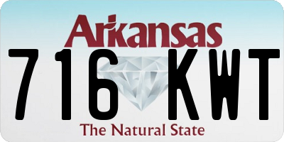 AR license plate 716KWT