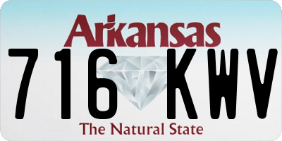 AR license plate 716KWV