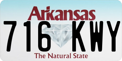 AR license plate 716KWY
