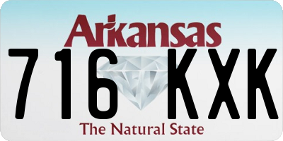 AR license plate 716KXK