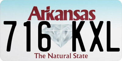 AR license plate 716KXL