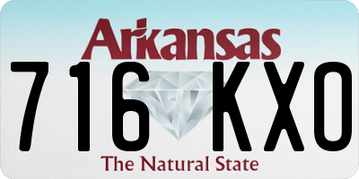 AR license plate 716KXO