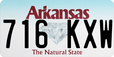 AR license plate 716KXW