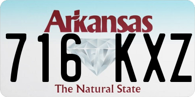AR license plate 716KXZ