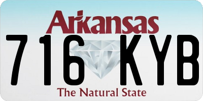 AR license plate 716KYB