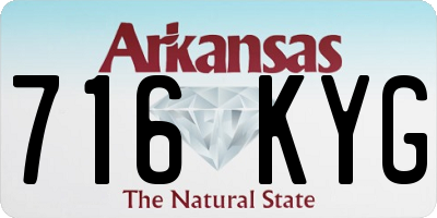 AR license plate 716KYG