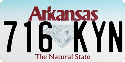 AR license plate 716KYN