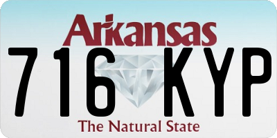AR license plate 716KYP