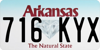AR license plate 716KYX
