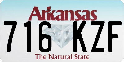 AR license plate 716KZF