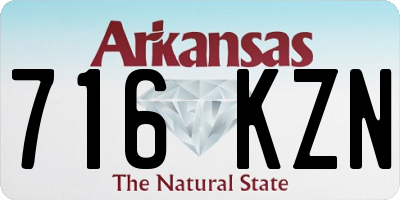 AR license plate 716KZN