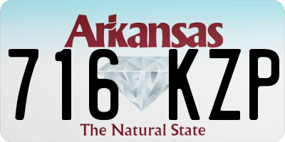 AR license plate 716KZP
