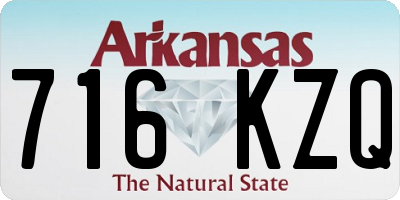 AR license plate 716KZQ